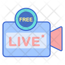 Free Live Stream Live Video Video Streaming Icon