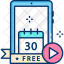 Free Video Free Plan Free Movie Icon