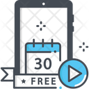Free Video Free Plan Free Movie Icon
