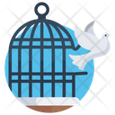 Freedom Bird Bird Cage Icon