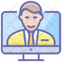 Freelancer Online Employee Internet User Icon
