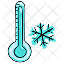 Cold Temperate Freezing Temperature Winter Season Icon