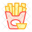 Fried Potato Color Icon