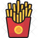 French Fries Snacks Potato Chips Icon