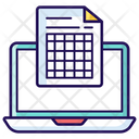 Frequency Table Data Table Statistical Table Icon