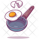 Fried Egg Omelette Fry Pan Icon