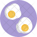Keto Diet Fried Eggs Eggs Icon