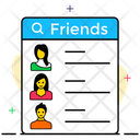 Friendlist User List Friends Page Icon