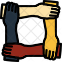 Friendship Hand Cross Icon