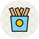 Fries French Chips Icon