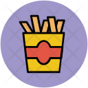 Fries French Junk Icon