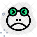 Frog Frowning Squinting Icon