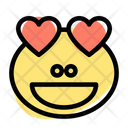 Frog Grinning Heart Eyes Icon