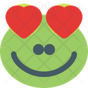 Frog Heart Eyes Icon