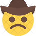 Frowning Cowboy Icon