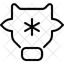Frozen Beef Meat Icon