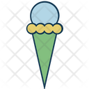 Frozen Dessert Sorbet Sundaes Cone Icon
