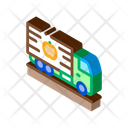 Fruit Delivering Cargo Icon