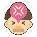 Frustrated Man Stress Icon