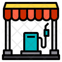 Fuel Station City Home Icon