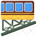 Funicular Railway Cable Car Transport Icon