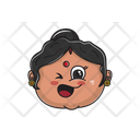 Indian Aunty Emoji Icon