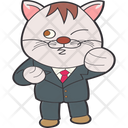 Funny Business Cat Icon