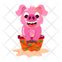 Funny Pig Icon