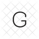 G Letter Key Icon