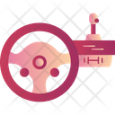 Gaming Steering Wheel Icon