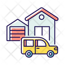 Garage House Building Icon