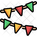 Garland Birthday And Party Ornaments Icon