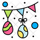 Garlands Confetti Flags Icon