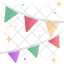 Garlands Decoration Flags Icon