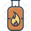 Gas Power Cylinder Icon