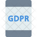 Mobile Mobilev Gdpr Mobile Data Protection Icon