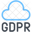 Gdpr Of Cloud Icon