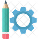 Gear Development Pencil Icon