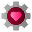 Gear Heart Icon