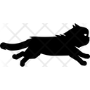 Gehende Katze Symbol