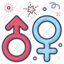 Gender Symbol Male Symbol Female Sign Icon