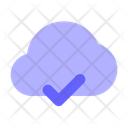 Genehmigte Cloud Geprufte Cloud Cloud Symbol