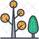 Trees Plants Dotted Icon