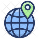 Geolocation Worldwide Location Search Global Location Icon