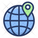 Geolocation Worldwide Location Search Global Location Icon