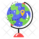 Global Tracking Geolocation Geography Icon