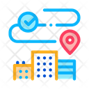 Geolocation Residential Buildings Icon