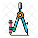 Geometrie Kompass Kompass Zeichnung Symbol