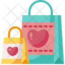 Gift Bag Valentines Day Shopping Bag Icon