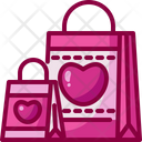 Gift Bag Valentines Day Shopping Bag Icon